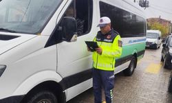 Hayrabolu'da jandarmadan okul servislerine sıkı denetim