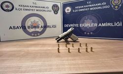 Keşan’da tabancayla yakalanan şüpheli gözaltına alındı