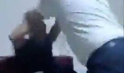 Hastanede müdür yardımcısı ile teknikerin kavgası kamerada