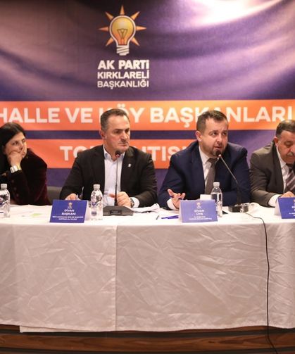 AK Parti Kırklareli’nde Mahalle Başkanları Toplantısı Yapıldı