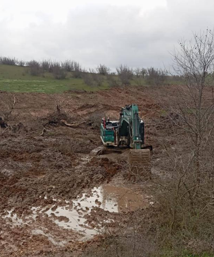 İnece’de Gölet Yapım Çalışmaları Başladı