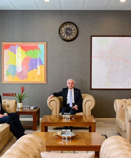 Vali Turan’dan Kaymakam Işık’a Hayırlı Olsun Ziyareti