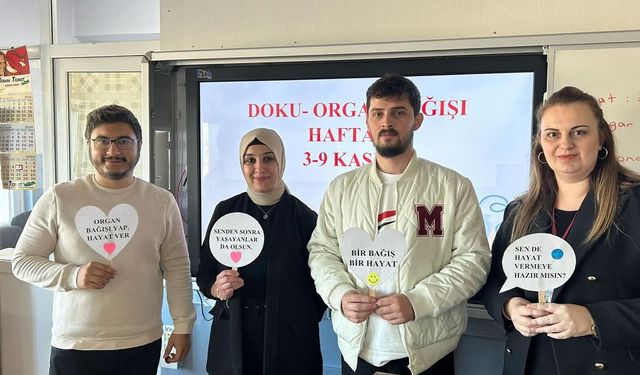 Babaeski’de Organ Bağışı İçin Farkındalık Etkinlikleri Yapıldı