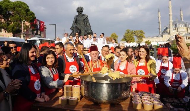 Edirne'deki Gastronomi Festivali renkli görüntülerle başladı