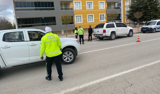 Kulu'da trafik denetimleri sürüyor