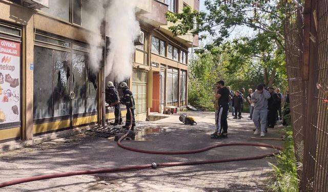 Çorlu’da işyeri yangını