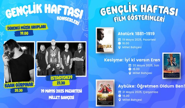 Kırklareli Belediyesi'nden Gençlik Haftası’na özel kültür-sanat programı