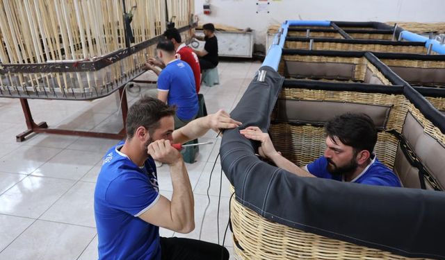 Kapadokya'da üretilen sıcak hava balonları, yüzde yüz yerli ve milli oldu