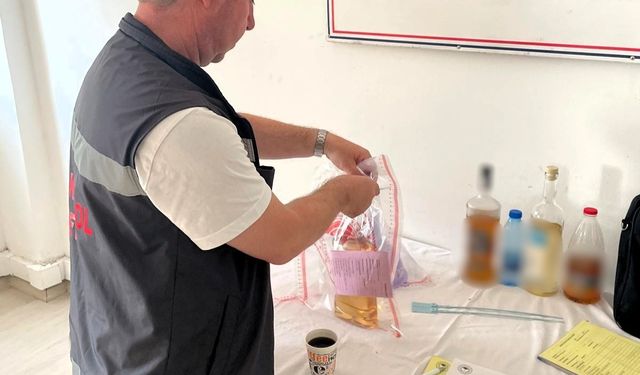 Babaeski’de Şüpheli İçeceklerden Numune Alındı