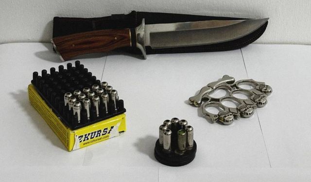 Tekirdağ'daki operasyonlarda silah ve muşta ele geçirildi