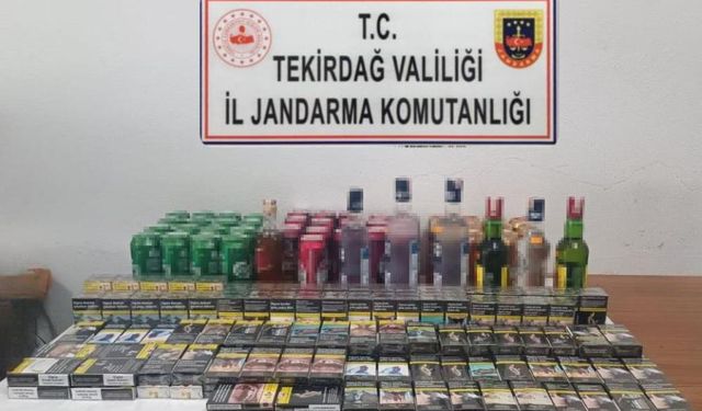 Tekirdağ'da jandarmadan kaçakçılık ve uyuşturucu operasyonları