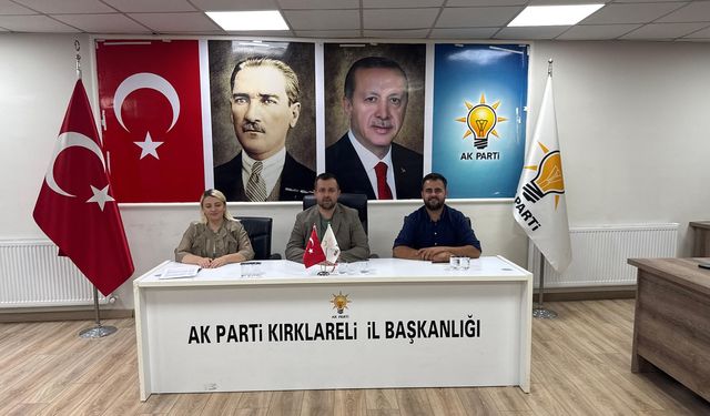 AK Parti Kırklareli Teşkilatı Olağan Toplantısını Gerçekleştirdi