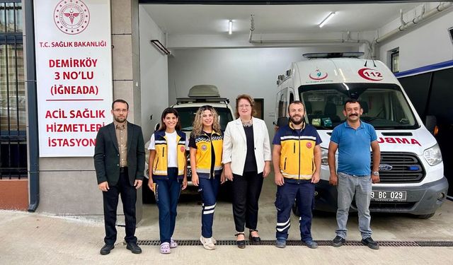 İl Sağlık Müdürü Cerit’ten İğneada 112 İstasyonuna Ziyaret