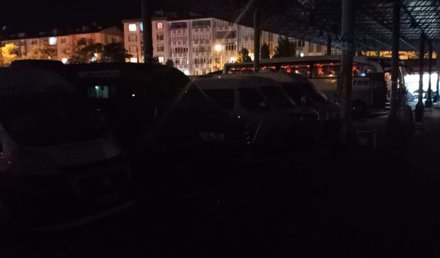 Kırklareli Otogarı’nda Çevre Aydınlatmaları Çalışmadı