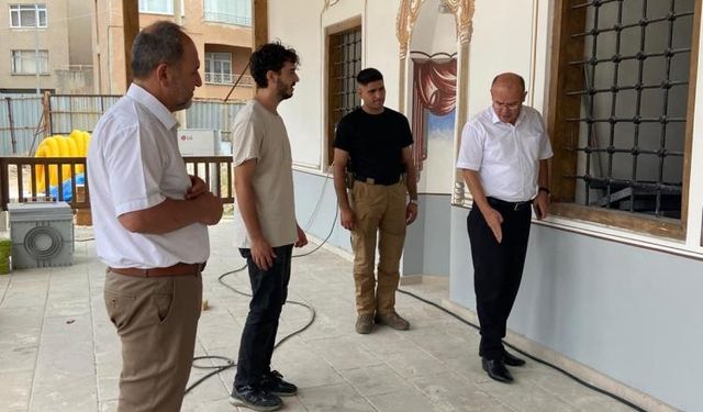 Muradiye Camii’nde restorasyon çalışmaları sürüyor