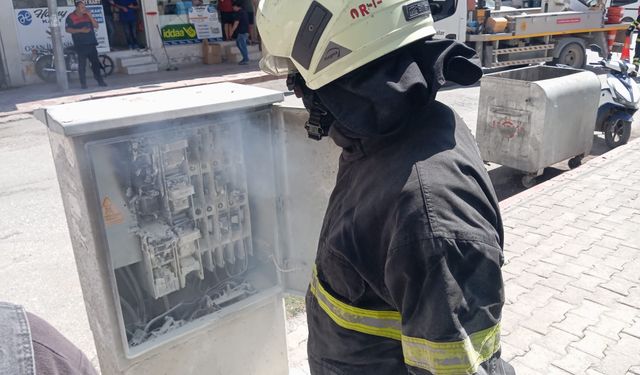 Samandağ’da trafo yangını çıktı