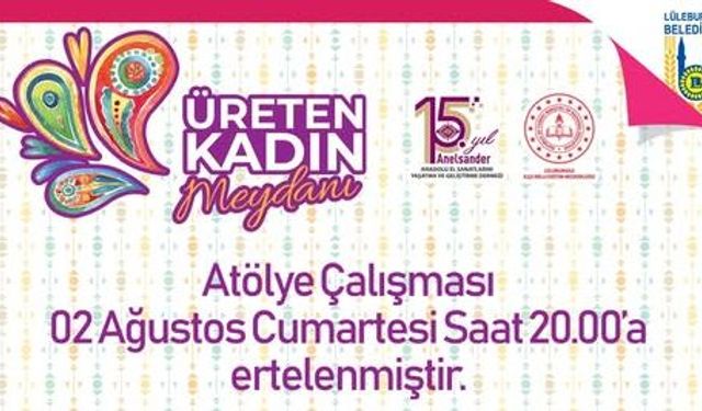 Lüleburgaz’da Ahşap Oyuncak Atölyesi Ertelendi