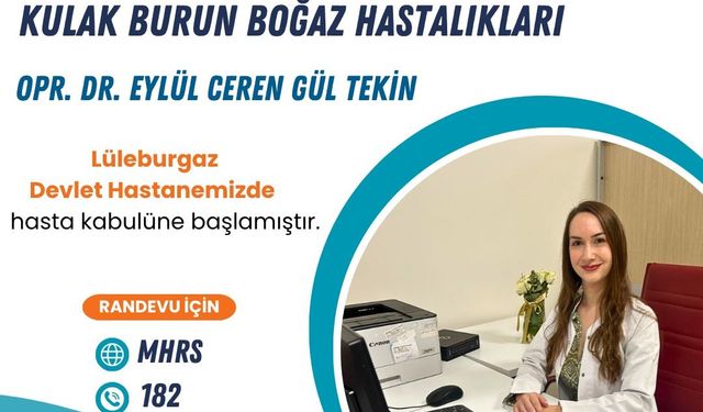 Opr. Dr. Eylül Ceren Gül Tekin, Göreve Başladı