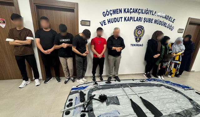 Tekirdağ'da göçmen kaçakçılığı operasyonu: 15 kişi yakalandı