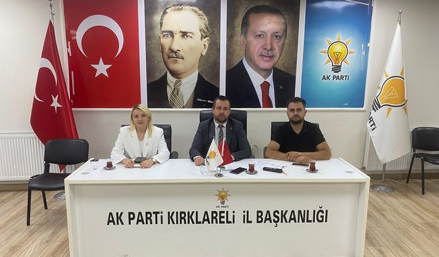 AK Parti Kırklareli İl Teşkilatı Haftalık Toplantısını Gerçekleştirdi