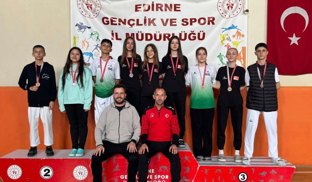 Kırklareli Ergin Spor Kulübü Edirne’den Madalyalarla Döndü