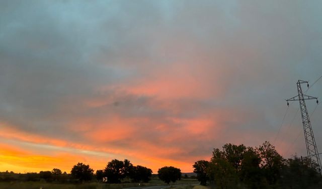 Kırklareli’nde Gün Batımı Göz Kamaştırdı