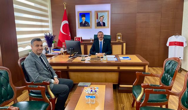 Karayolları Şefi Öcal’dan Kaymakam Özderin’e Ziyaret