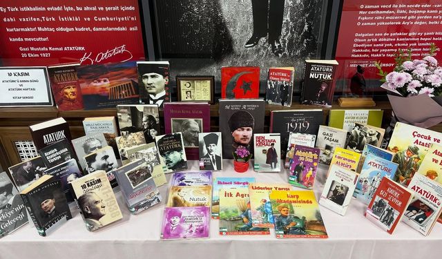 Kütüphaneden 10 Kasım’a Özel Kitap Sergisi