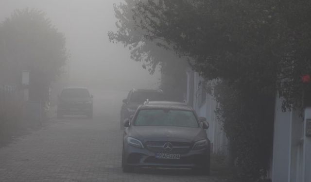 Tekirdağda yoğun sis etkili oldu: Kent adeta sisin içinde kayboldu