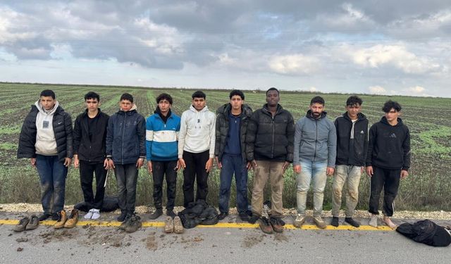 Edirne’de 10 düzensiz göçmen yakalandı