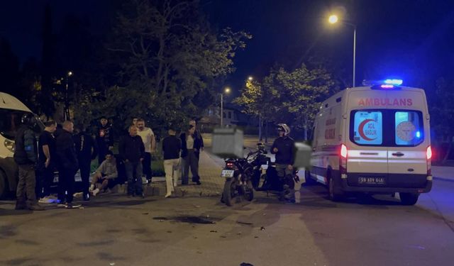 Çorlu’da trafik kazası: 1 yaralı