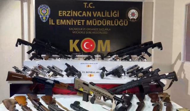 Erzincan merkezli 35 ilde silah ticareti operasyonu: 9 tutuklama
