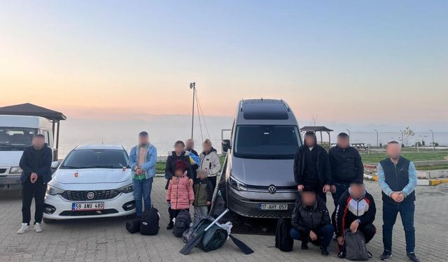 Tekirdağ'da 20 düzensiz göçmen yakalandı
