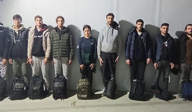 Edirne'de 9 düzensiz göçmen yakalandı