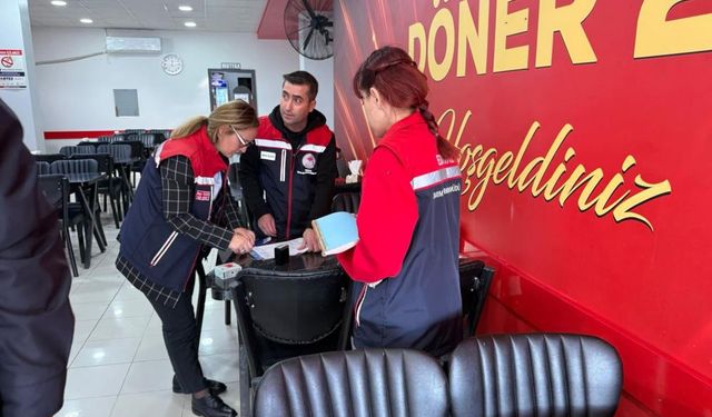 Edirne'de gıda işletmelerine eş zamanlı denetim