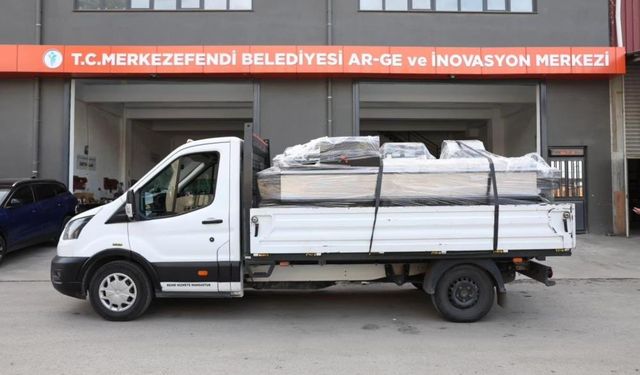 Merkezefendi'nin 33’ncü mama makinesi Çerkezköy’e teslim edildi