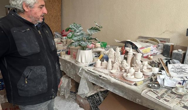 36 Yıllık tutku: Alçıdan biblo sanatını yaşatıyor