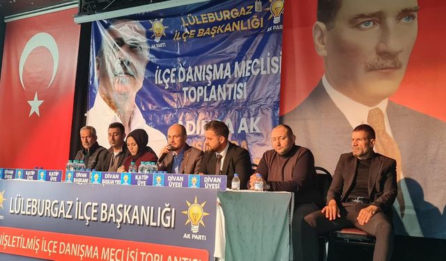 AK Parti Lüleburgaz’da Aralık Ayı Danışma Meclisi Toplantısı Yapıldı