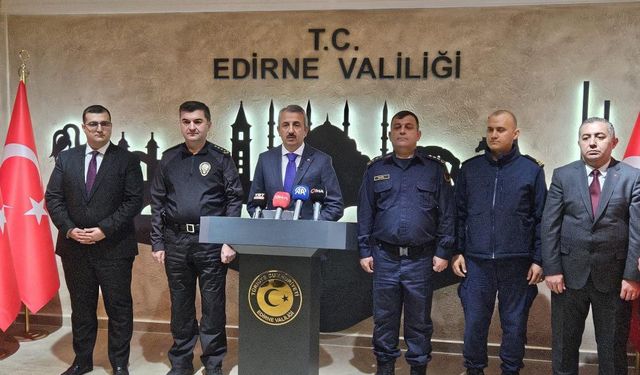 Vali Sezer: "Edirne'de 10 ayda bin 414 kişi yakalandı, motosiklet kazaları arttı"