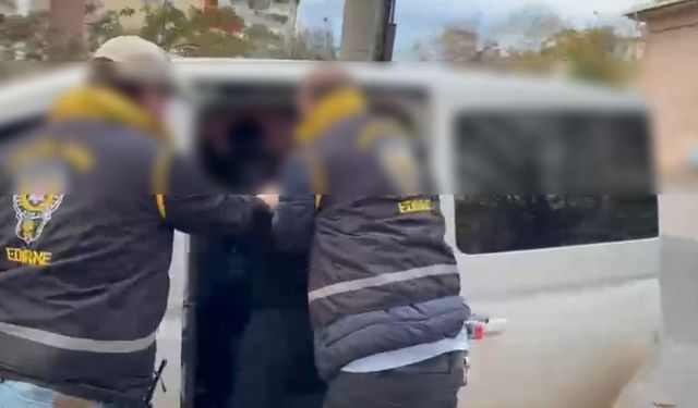 Edirne'de 41 yıl kesinleşmiş hapis cezası bulunan firari operasyonla yakalandı