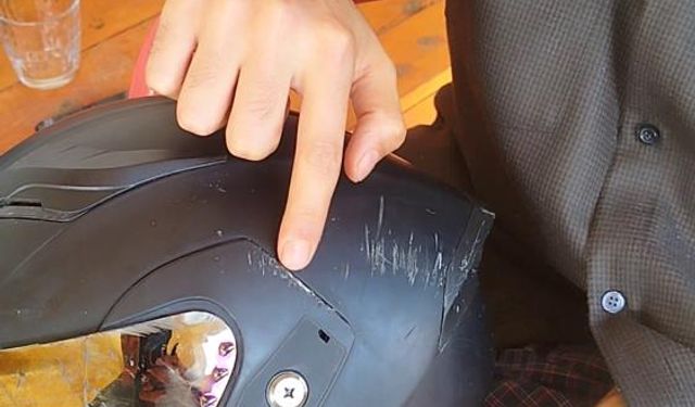 Kaskla yaşama tutunan motosikletli genç: "Polisler doğru söylüyormuş"