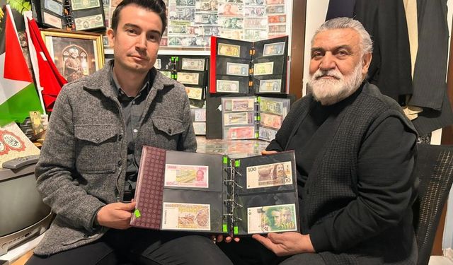 40 yıllık para koleksiyonu Gazze için açık artırmaya çıkıyor