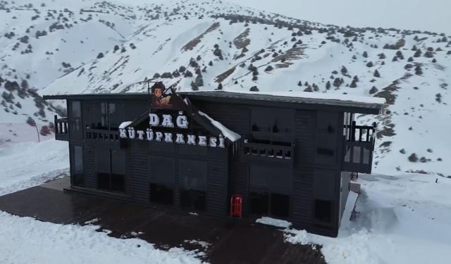 Türkiye ve dünyada ilk: Ergan Dağı'nda Dağ Kütüphanesi