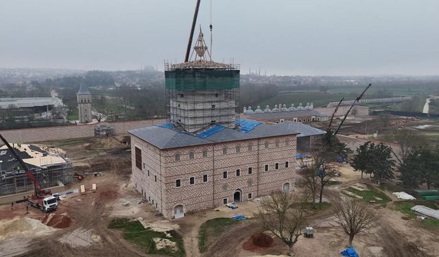 Ecdat mirası Edirne Saray'ında çalışmaların yarısı tamamlandı