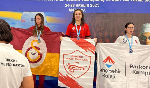 Kırklareli’nden Türkiye Yüzme Şampiyonası’nda Başarı