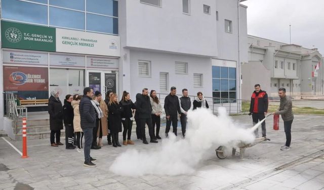 Pınarhisar’da Yangın ve Deprem Tatbikatı Gerçekleştirildi