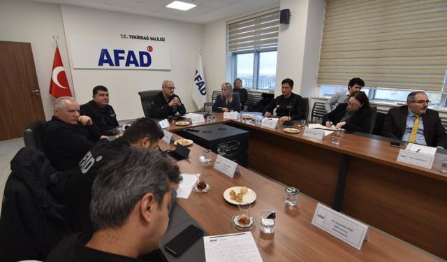 Tekirdağ AFAD'da Trakya belediyeleriyle afet riskleri değerlendirmesi