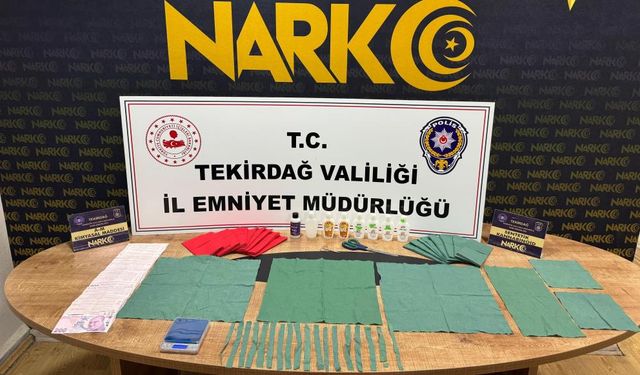 Tekirdağ’da 27 bin kullanımlık uyuşturucu ele geçirildi