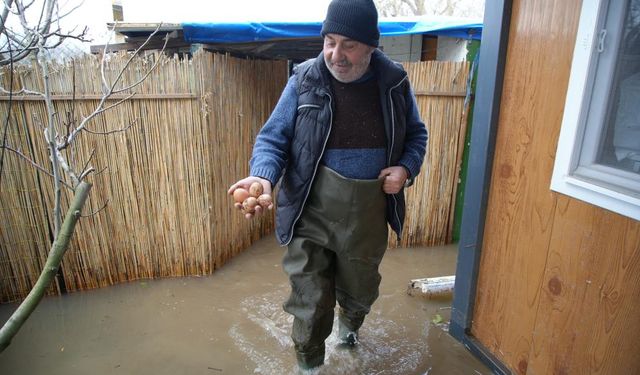 Meriç Nehri'nde su seviyesi normale döndü, evlerdeki hasar ortaya çıktı