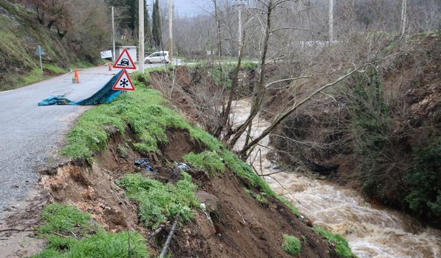 Yağışların arından, Aydın’da her yerde heyelan ve sel olayı yaşanıyor